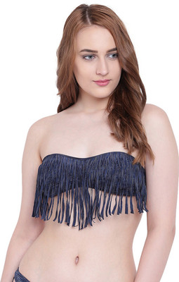 La inTimo Women Full Coverage Lightly Padded Bra(Blue)