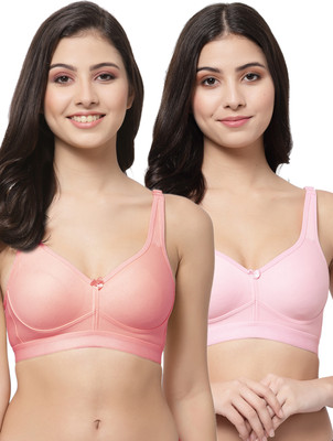 COLLEGE GIRL FullOn CG1215 T Shirt Plus Size Women Minimizer Lightly Padded Bra(Pink, Pink)