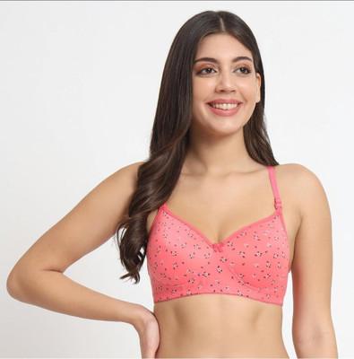 InnerGlow Women Everyday Lightly Padded Bra(Orange)