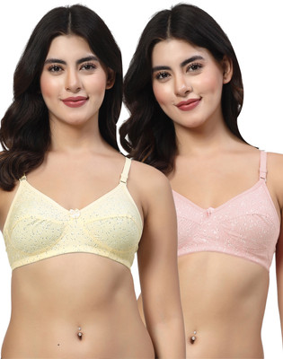 LILY imhsar Women Everyday Non Padded Bra(Yellow, Pink)