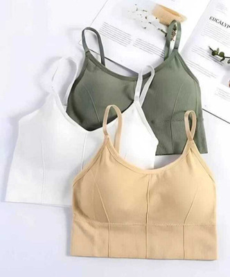lgr Pack of 3 Women Sports Lightly Padded Bra Women Everyday Lightly Padded Bra(Multicolor)
