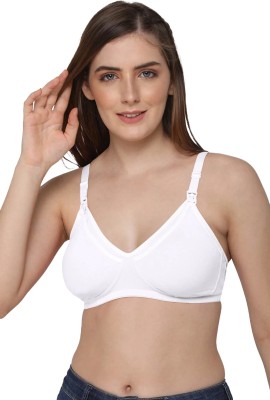 VNHNaiduhall Women Maternity/Nursing Non Padded Bra(White)