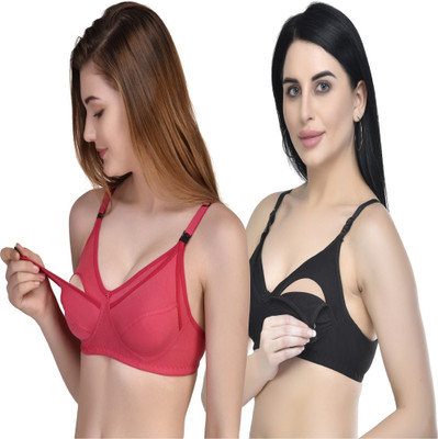 FASALVI Maternity Wear Women Maternity/Nursing Non Padded Bra(Multicolor)