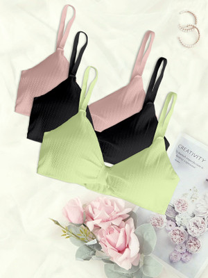 REVAFAB Women Push-up Lightly Padded Bra(Multicolor)