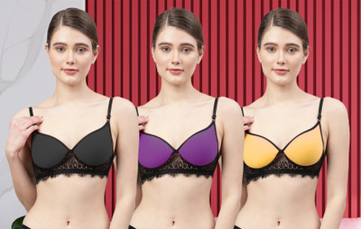 samvar C_Cupri Bra Women Minimizer Lightly Padded Bra(Multicolor)