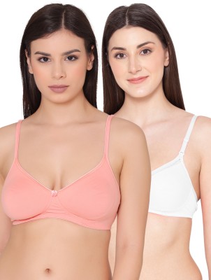 Groversons Paris Beauty Pack of 2 Women Full Coverage Non Padded Bra(Multicolor)