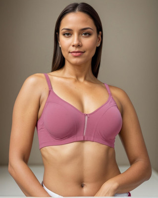 Eden EDEN10007ONIONPINK Women T-Shirt Non Padded Bra(Purple)