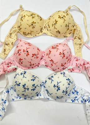 Wonkey Pack of 3 Padded Bra Women Push-up Lightly Padded Bra(Multicolor)