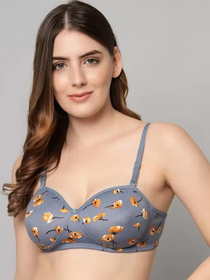 CALCADOS Stylish , Comfertable Women Push-up Lightly Padded Bra(Light Blue)
