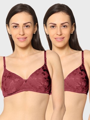 KAVYA Women T-Shirt Heavily Padded Bra(Red)