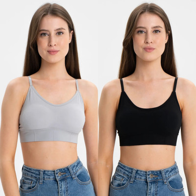Comfy Secret Bra Women Everyday Lightly Padded Bra(Grey)