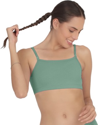 pooja ragenee Beginners Bra Women T-Shirt Non Padded Bra(Dark Green)