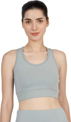 BlueFicus sports bra Women Sports Non Padded Bra(Grey)