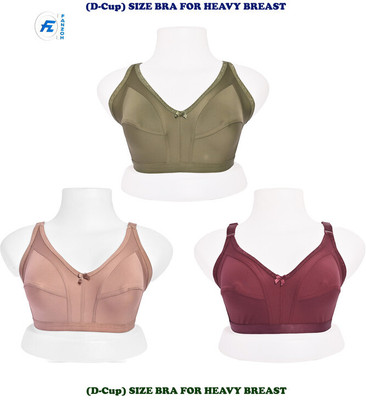 Fanzoh Women Full Coverage Non Padded Bra(Multicolor)