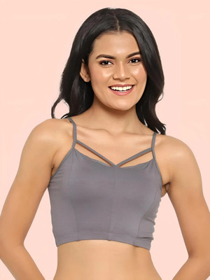 DreamBe Bra Women Bralette Non Padded Bra(Grey)