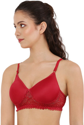 VISHWAKARMA TRADARS Women Full Coverage Lightly Padded Bra(Red)