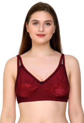 UAS ACHYUTA EXPERT TRADING CO Women T-Shirt Non Padded Bra(Maroon)