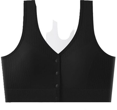 Goness Oripower Women's Wireless Push-Up Bra | Soft Lightly Padded Full Coverage Bra Women T-Shirt Lightly Padded Bra(Black)