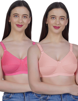 Shyam Sons FLAIR G603 Women Minimizer Non Padded Bra(Pink, Orange)
