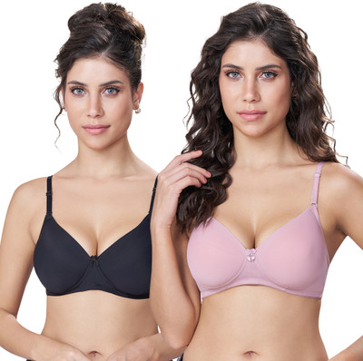 SKDREAMS Women Full Coverage Lightly Padded Bra(Multicolor)
