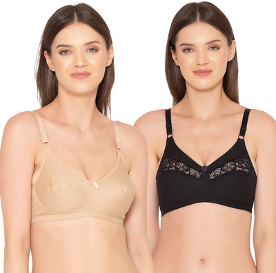 Groversons Paris Beauty Non-padded Combo Bra Women Everyday Non Padded Bra(Multicolor)