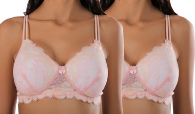 ELGANTE Women Full Coverage Lightly Padded Bra(Pink)