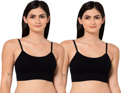 BRAAFEE Pack of 2 Women Padded sports Bra Women Sports Lightly Padded Bra(Grey, Yellow)