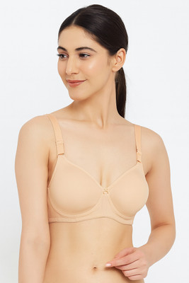 vvelouraa Women Full Coverage Lightly Padded Bra(Beige)
