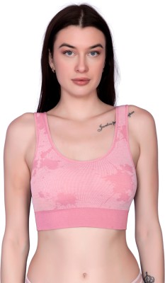 DealSeven fashion Women Sports Lightly Padded Bra(Pink)