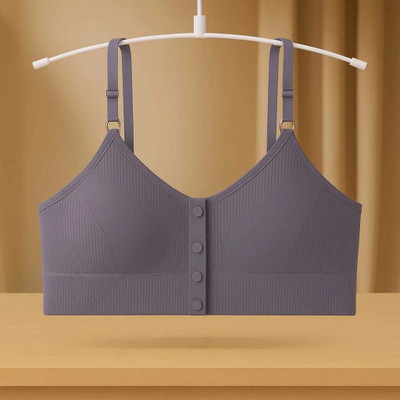 PPT Women's Seamless Non-Padded Everyday Bra Wire-Free, Soft & Comfortable Women Everyday Non Padded Bra(Grey)