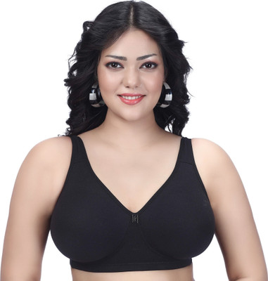 Trylo COMFORTFIT 38 BLACK F - CUP Women Full Coverage Non Padded Bra(Black)
