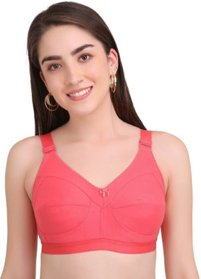 Minahil Textiles Women Push-up Non Padded Bra(Orange)