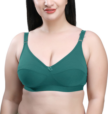 SKDREAMS Women Full Coverage Non Padded Bra(Dark Green)