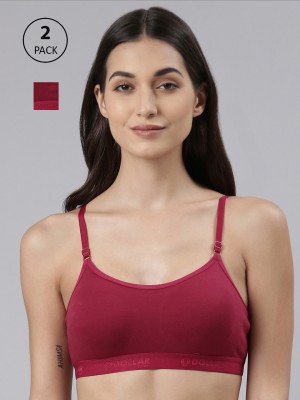 Dollar Missy Wire-Free Beginers Women Training/Beginners Non Padded Bra(Maroon)