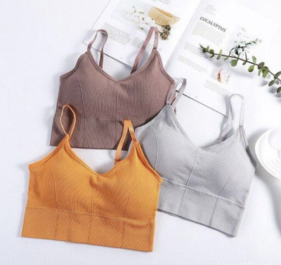 BRANKLY URJA Women Cami Bra Lightly Padded Bra(Pink, Grey, Yellow)