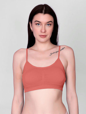 Us Fashion Women Everyday Lightly Padded Bra(Orange)