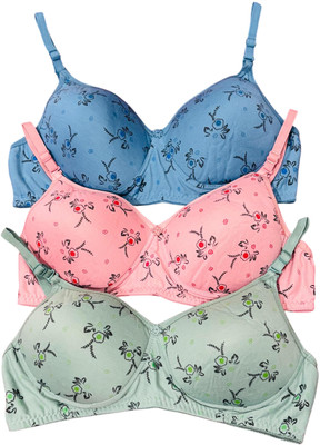 IMSA MODA Women T-Shirt Lightly Padded Bra(Multicolor)