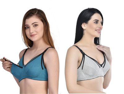 ORENZEE INNER Women Maternity/Nursing Non Padded Bra(Multicolor)