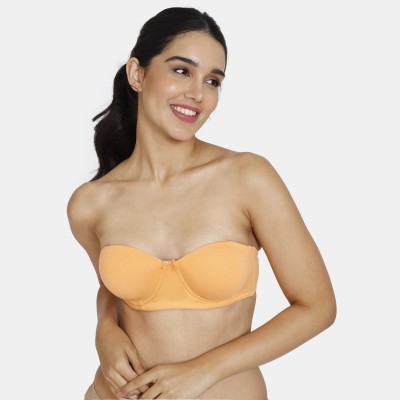 ZIVAME Women Balconette Lightly Padded Bra(Yellow)