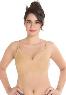 Alies FEEDING B Women Maternity/Nursing Non Padded Bra(Beige)