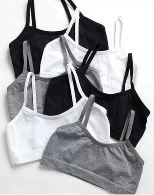 Mishti Fashion Girls Training/Beginners Non Padded Bra(Black, Grey, White)
