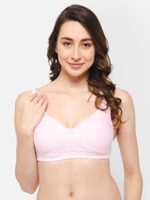 Clovia Women T-Shirt Non Padded Bra(Pink)