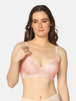 Curvy Love Seamless Everyday Women T-Shirt Lightly Padded Bra(Multicolor)