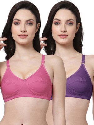 Shyam Sons FLAIR Women Everyday Non Padded Bra(Purple, Pink)