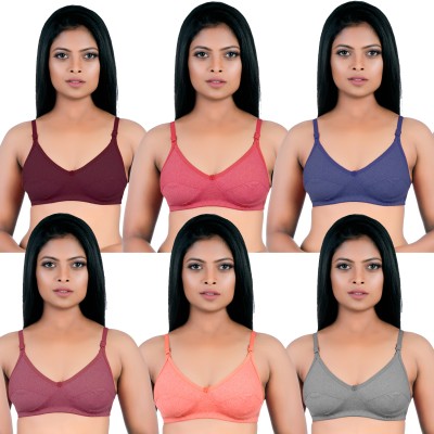 Gtouch Women Non padded reliquary Bra Women T-Shirt Non Padded Bra(Multicolor)