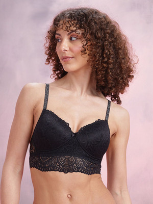 Dressberry Women T-Shirt Lightly Padded Bra(Black)