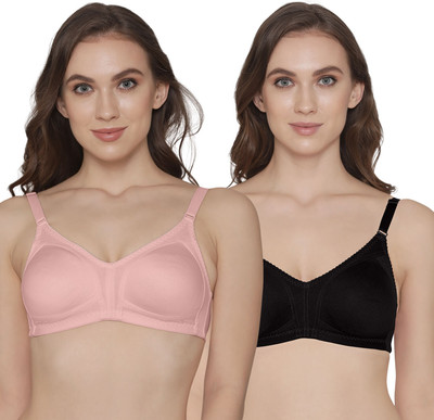 K LINGERIE KWID Women Full Coverage Non Padded Bra(Black)