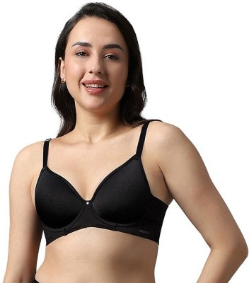 Amante Women T-Shirt Lightly Padded Bra(Black)