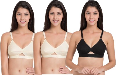 ARSHEEN ADORE Women Full Coverage Non Padded Bra(Beige, Black)