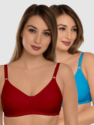 DAISY DEE SHEETAL Women Full Coverage Non Padded Bra(Blue, Maroon)